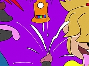 Blonde Chipmunk Girl Makes A Guy Cum From Milk Machine !!!!