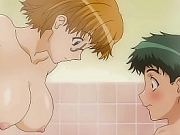 MILF Stepsister Takes a Bath with her 18yo Stepbrother - Uncensored Hentai [Subtitled]