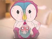 Piplup On The Butt of Bulma !Pokemon and dragon ball anime Hentai ( Cartoon 2d sex )porn