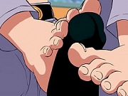 Pan femdom Dragon ball with footjob humilation and blowjob