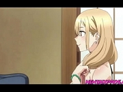 Blonde teen playing dress up with friend zoned gamer boy | Uncensored Hentai