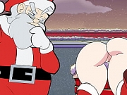 Hot Brunette With Big Ass Gets Stucked in the Chimney! Horny Santa Has an Idea