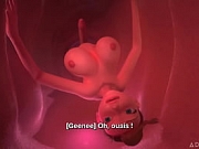 3DGSPOT - Tiny Trans Fucks With Giant Busty Trans! FRENCH SUBTITLES! 3D CARTOON PORN!